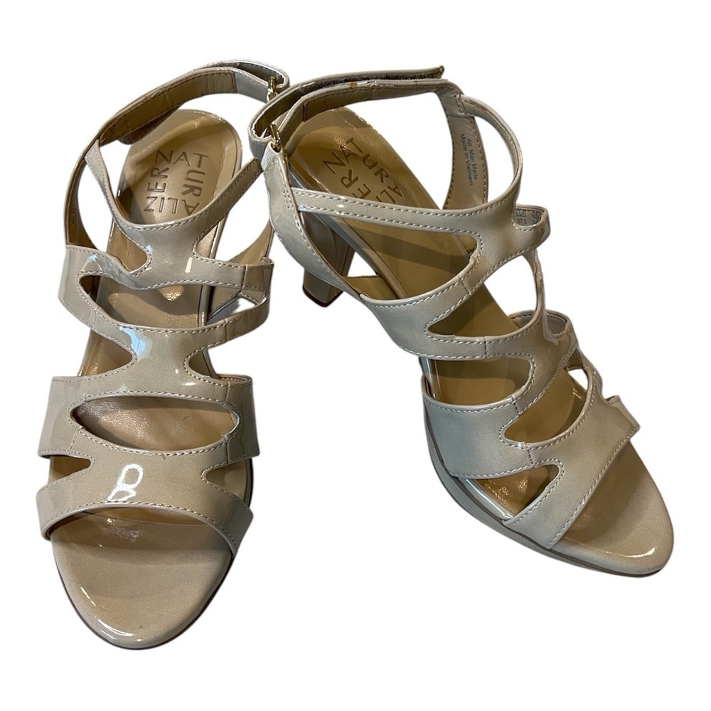 NIB Naturalizer Dianna Portrait Patent Strappy Slingback Platform Party 7.5M